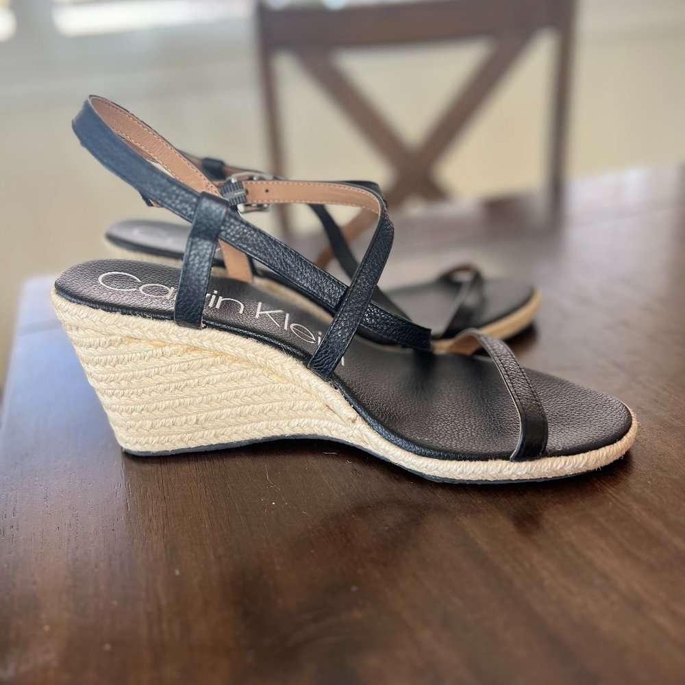Calvin Klein Women's Bellemine Espadrille Wedge Sandal